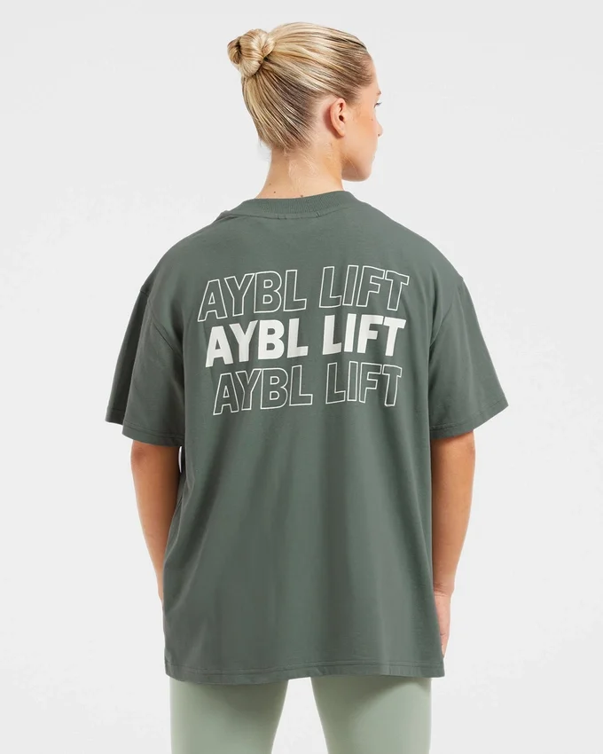 AYBL Lift Italic oversized T-shirt