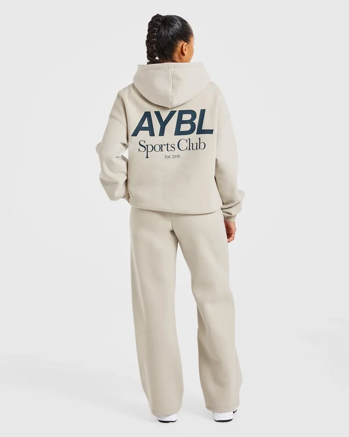 AYBL Sports Club Oversized Joggingbroek met rechte pijpen