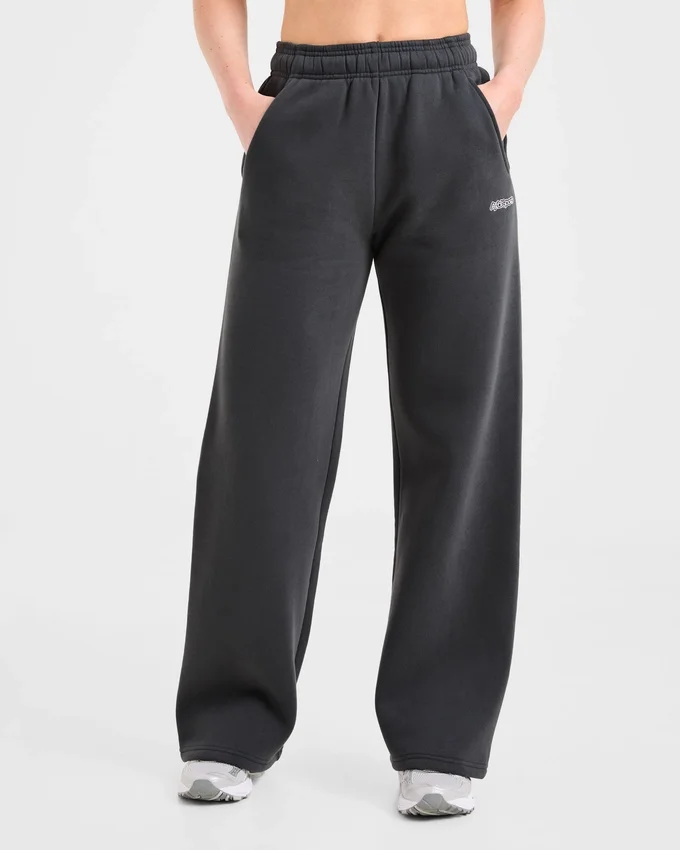 AYBL Sports Outline Oversized Joggingbroek met rechte pijpen