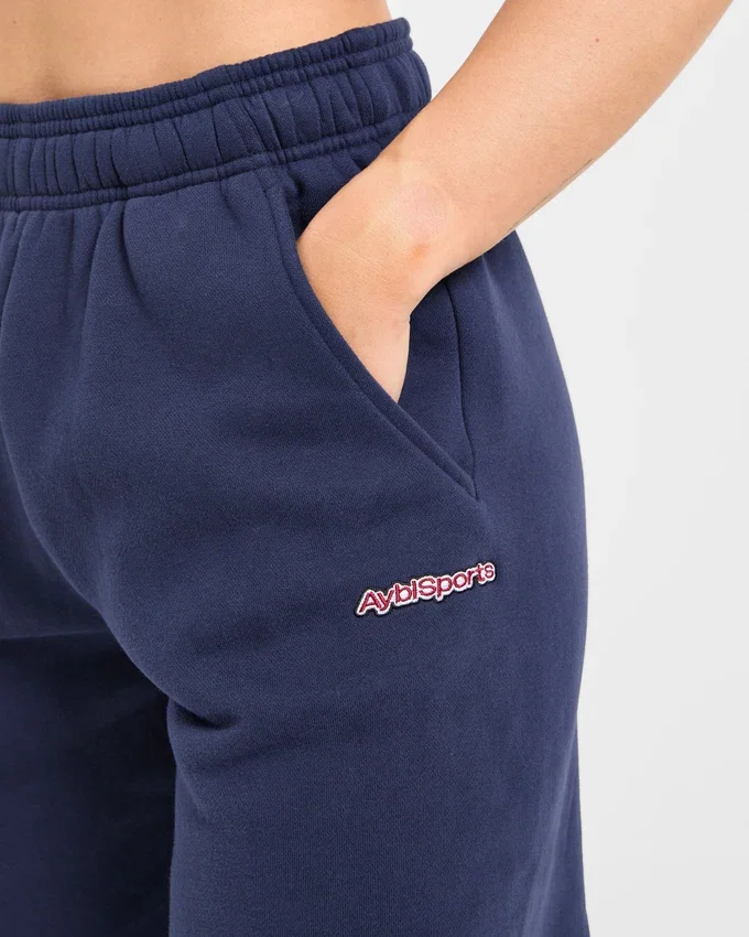 AYBL Sports Outline Oversized Joggingbroek met rechte pijpen