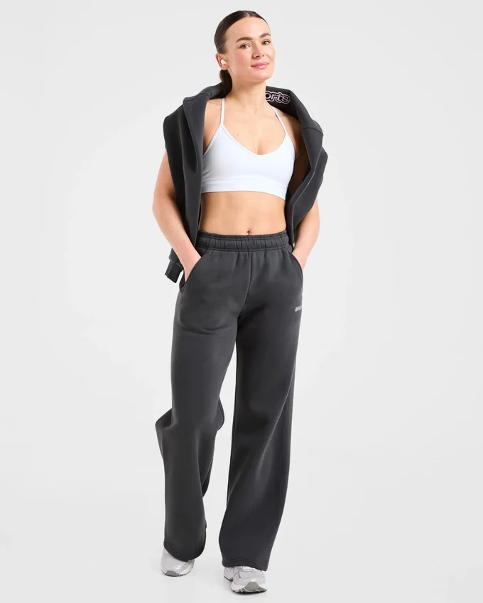 AYBL Sports Outline Oversized Joggingbroek met rechte pijpen