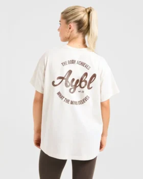 Body Achieve Mind Believe oversized T-shirt