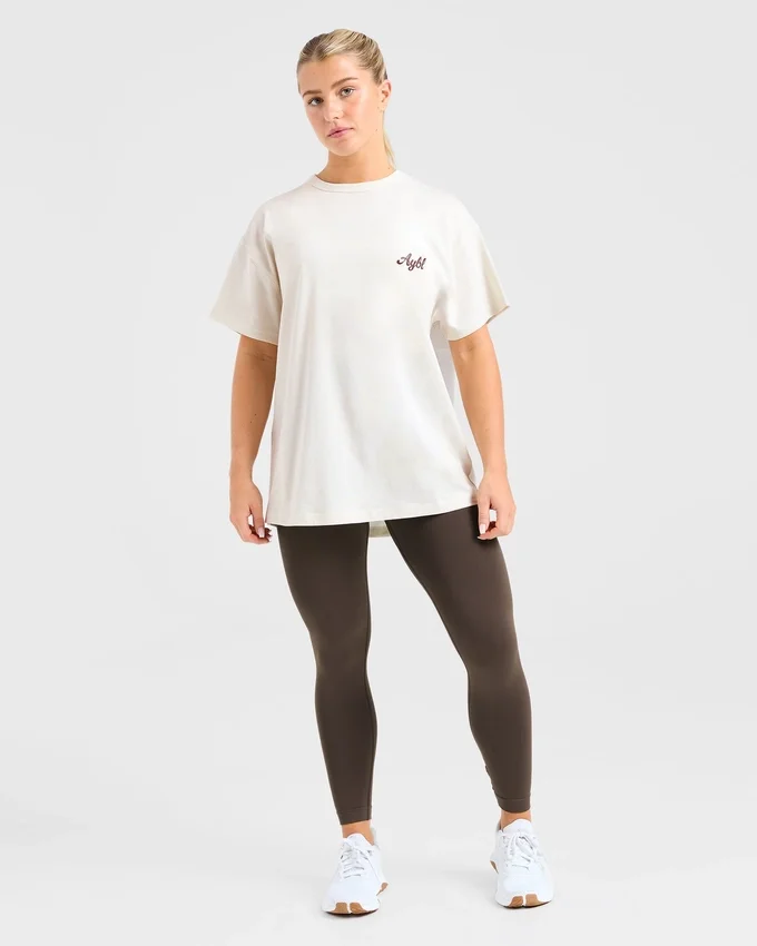 Body Achieve Mind Believe oversized T-shirt