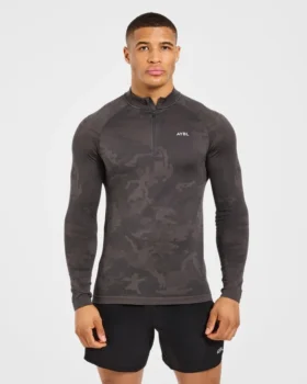 Camo Seamless 1/4 Zip-trui
