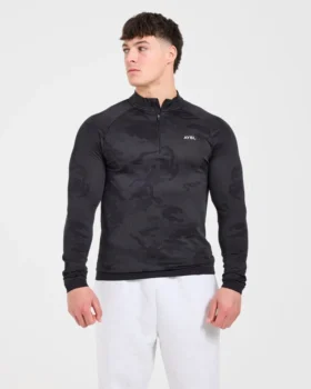 Camo Seamless 1/4 Zip-trui