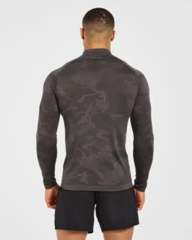 Camo Seamless 1/4 Zip-trui