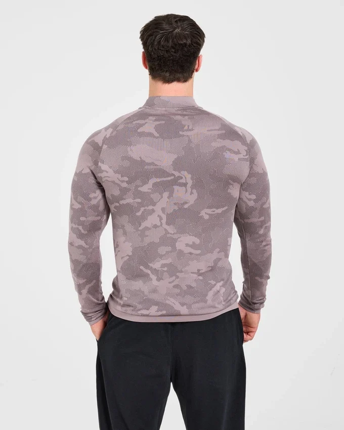 Camo Seamless 1/4 Zip-trui