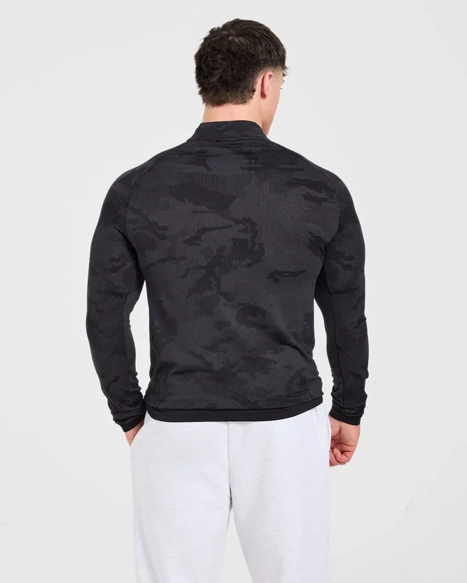 Camo Seamless 1/4 Zip-trui