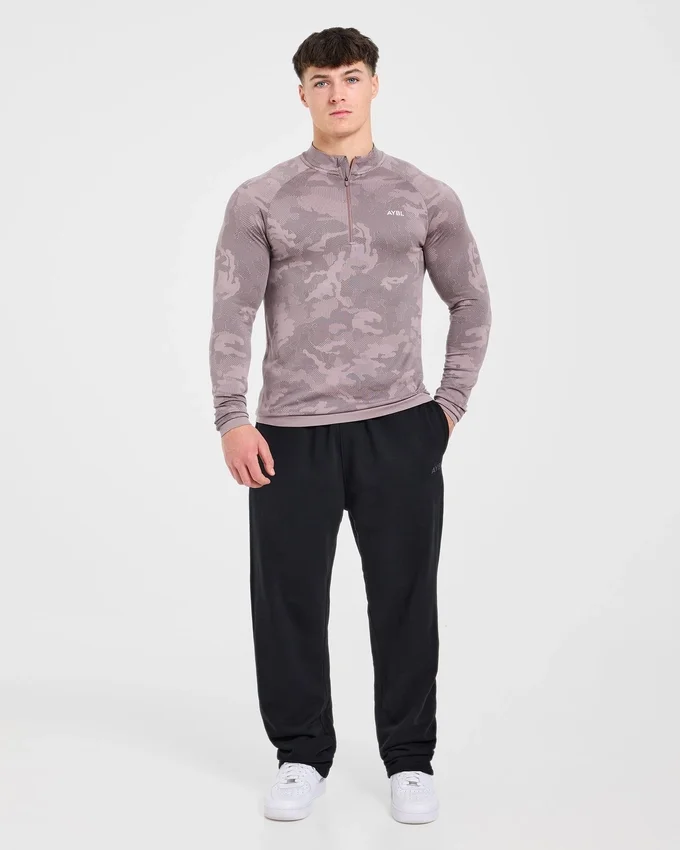 Camo Seamless 1/4 Zip-trui