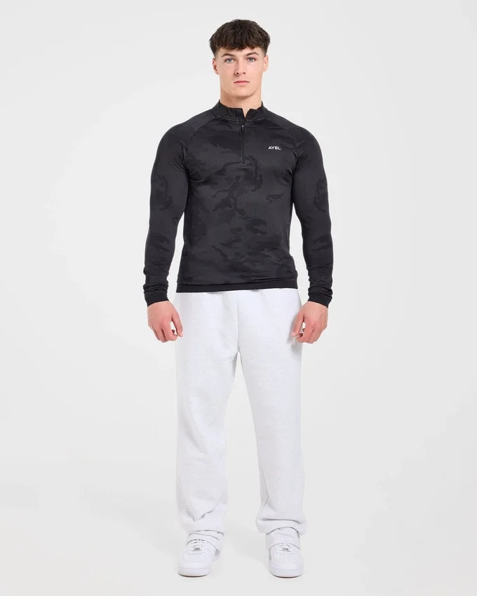 Camo Seamless 1/4 Zip-trui