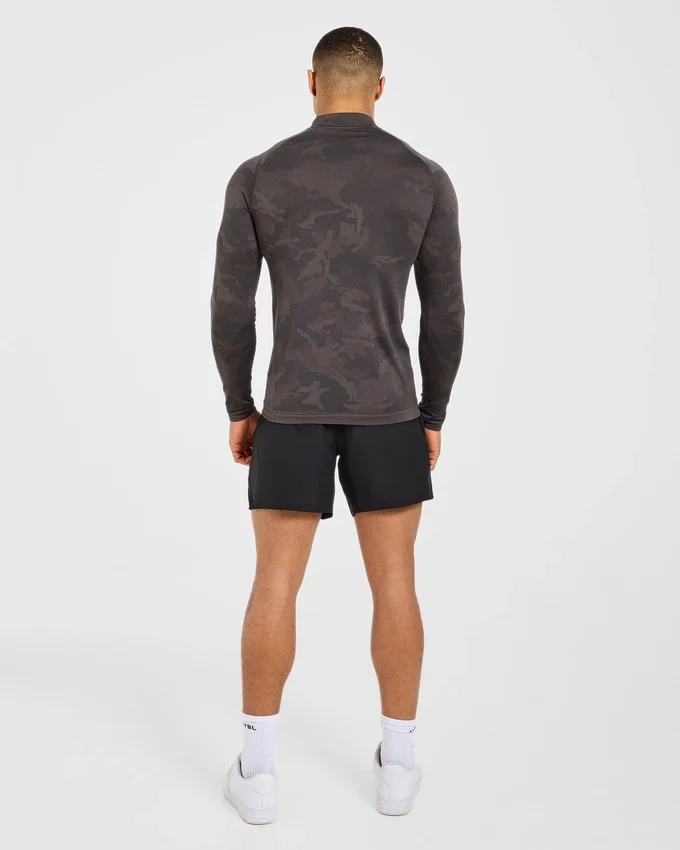 Camo Seamless 1/4 Zip-trui