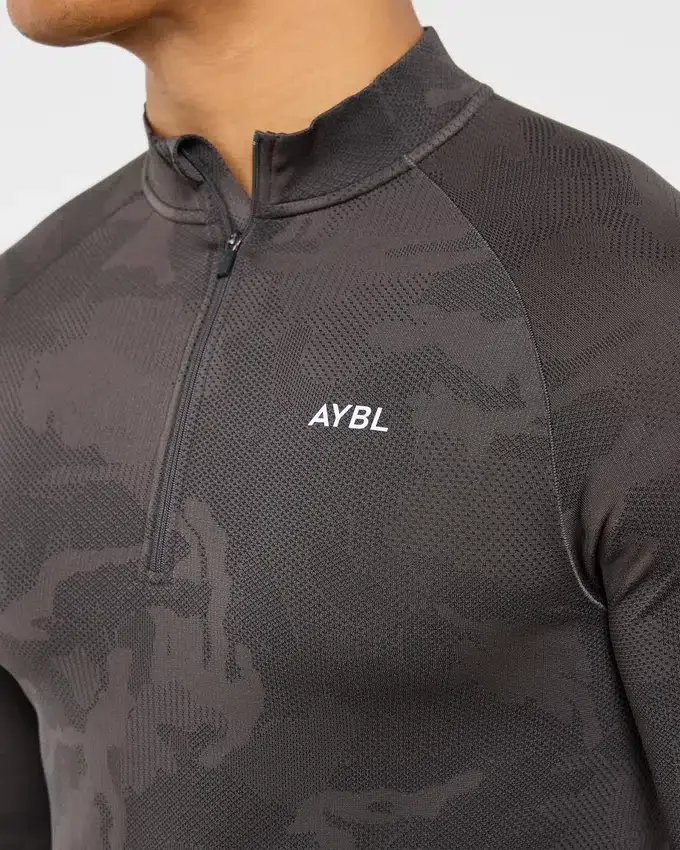 Camo Seamless 1/4 Zip-trui