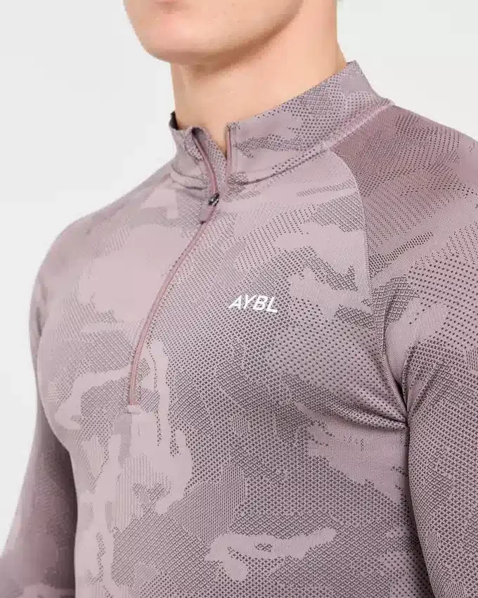 Camo Seamless 1/4 Zip-trui