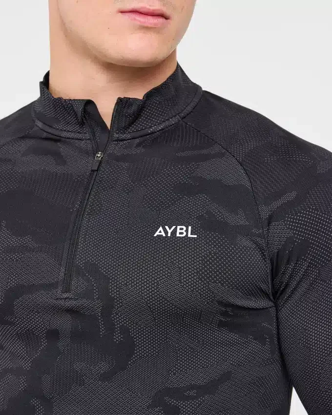Camo Seamless 1/4 Zip-trui