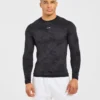 Camo Seamless-T-shirt met lange mouwen