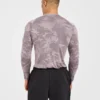 Camo Seamless-T-shirt met lange mouwen
