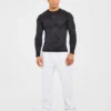 Camo Seamless-T-shirt met lange mouwen