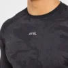 Camo Seamless-T-shirt met lange mouwen