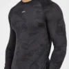 Camo Seamless-T-shirt met lange mouwen