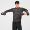 Camo Seamless-T-shirt met lange mouwen