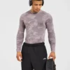 Camo Seamless-T-shirt met lange mouwen