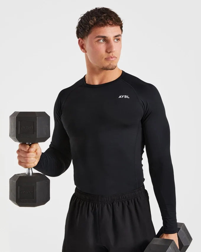 Compressie-T-shirt met lange mouwen