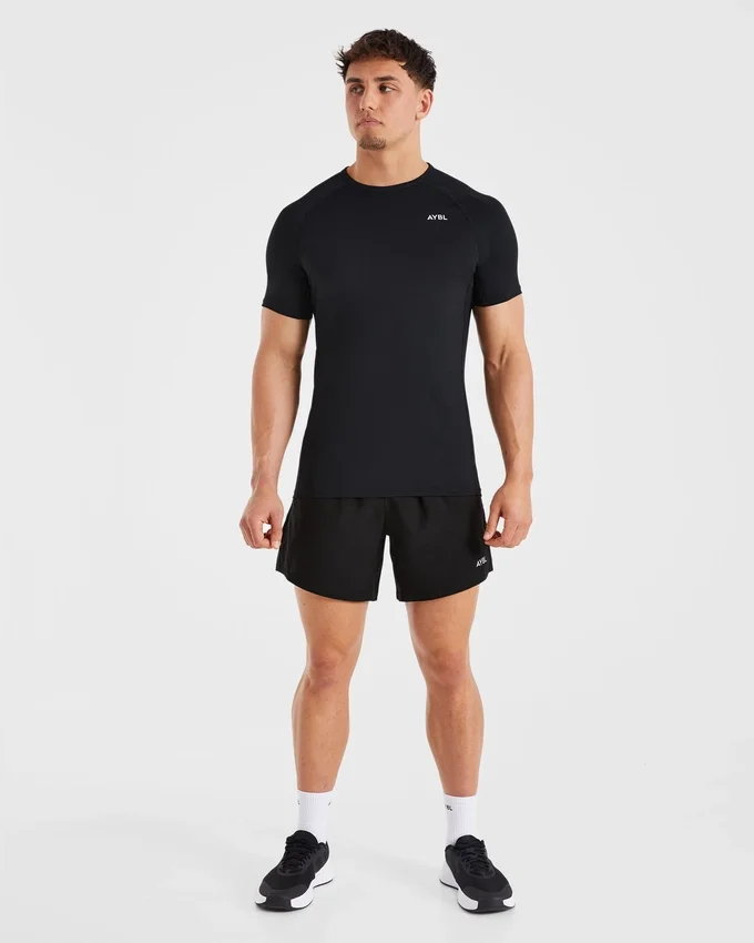 Compressie T-shirt met relaxte pasvorm