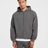 Craft oversized hoodie met rits
