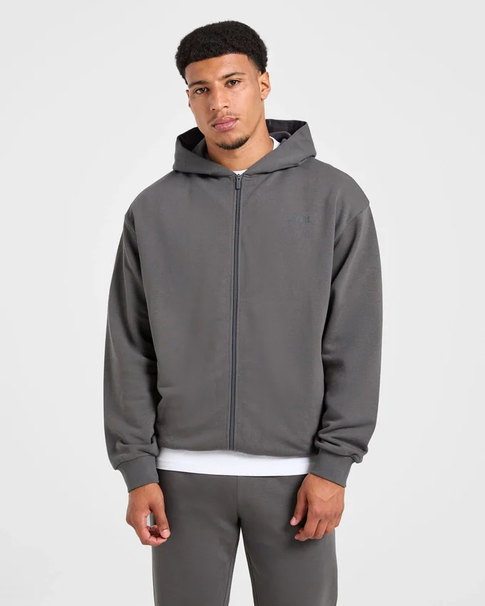 Craft oversized hoodie met rits