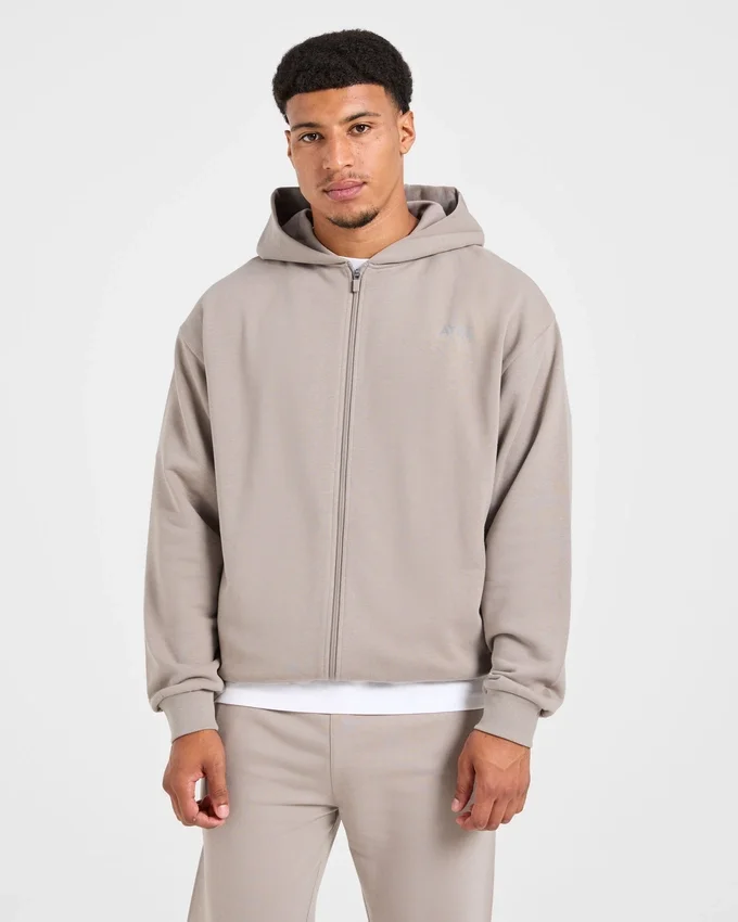 Craft oversized hoodie met rits