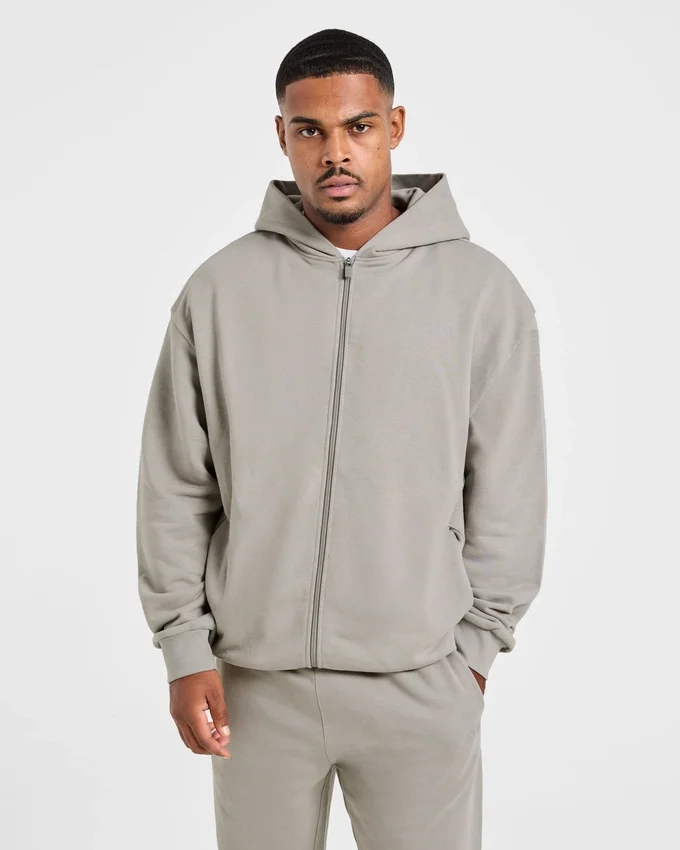 Craft oversized hoodie met rits