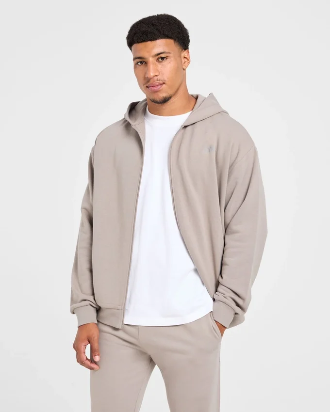 Craft oversized hoodie met rits