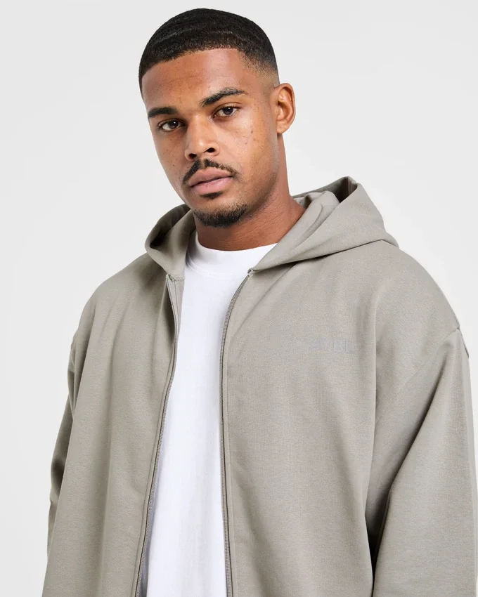 Craft oversized hoodie met rits