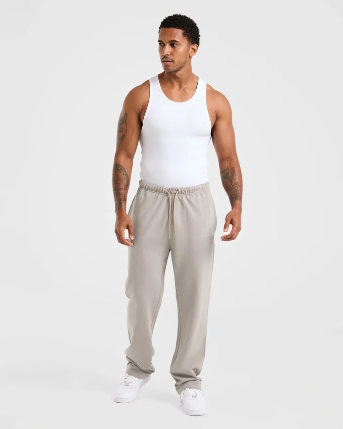 Craft oversized Joggingbroek met rechte pijpen