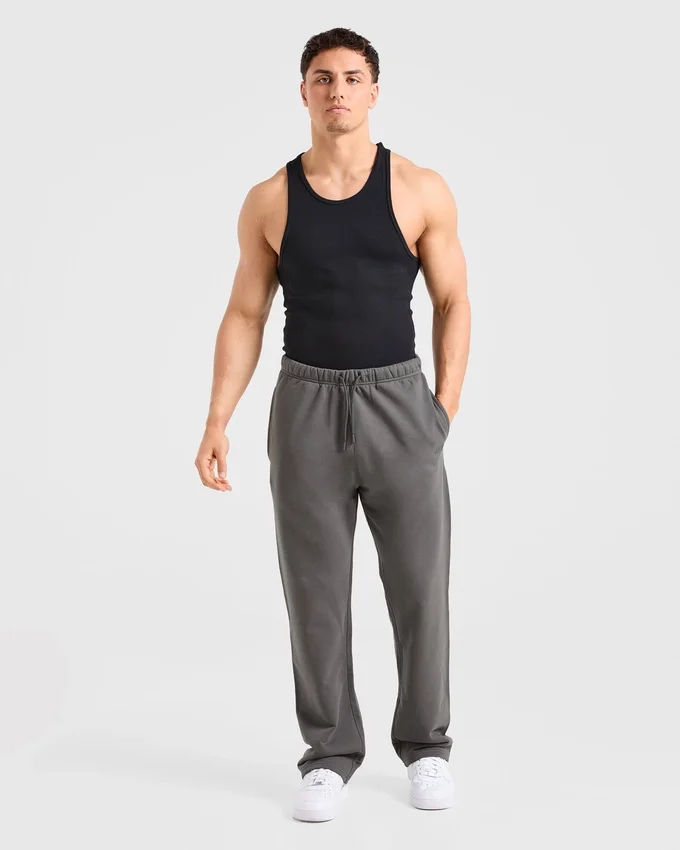 Craft oversized Joggingbroek met rechte pijpen