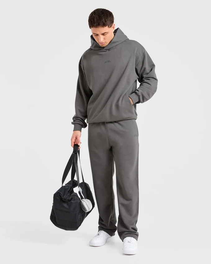 Craft oversized Joggingbroek met rechte pijpen