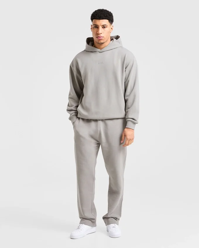 Craft oversized Joggingbroek met rechte pijpen