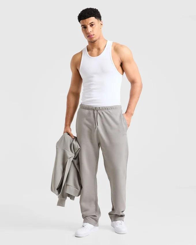 Craft oversized Joggingbroek met rechte pijpen