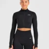 Empower naadloos cropped jack met rits