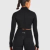 Empower naadloos cropped jack met rits