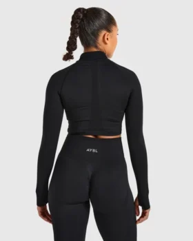 Empower naadloos cropped jack met rits