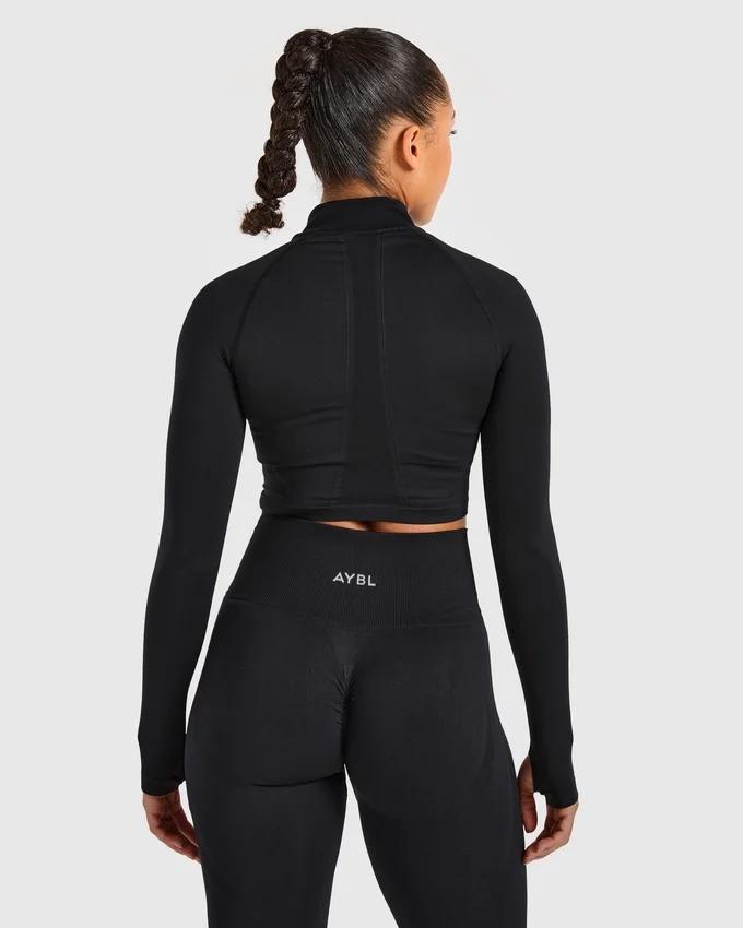 Empower naadloos cropped jack met rits