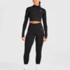Empower naadloos cropped jack met rits