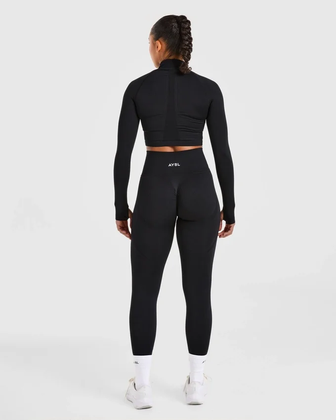 Empower naadloos cropped jack met rits