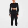 Empower naadloze crop top met lange mouwen