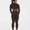 Empower naadloze crop top met lange mouwen
