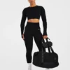 Empower naadloze crop top met lange mouwen