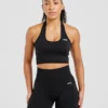 Empower naadloze halternek crop top