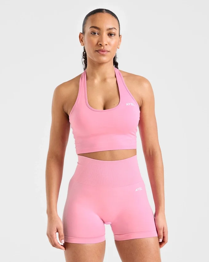 Empower naadloze halternek crop top