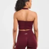 Empower naadloze halternek crop top